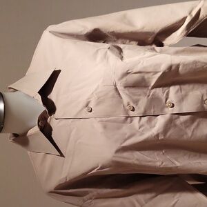 Kenneth Cole Mens Dress Shirt Tan 16.5 Neck, 34-35